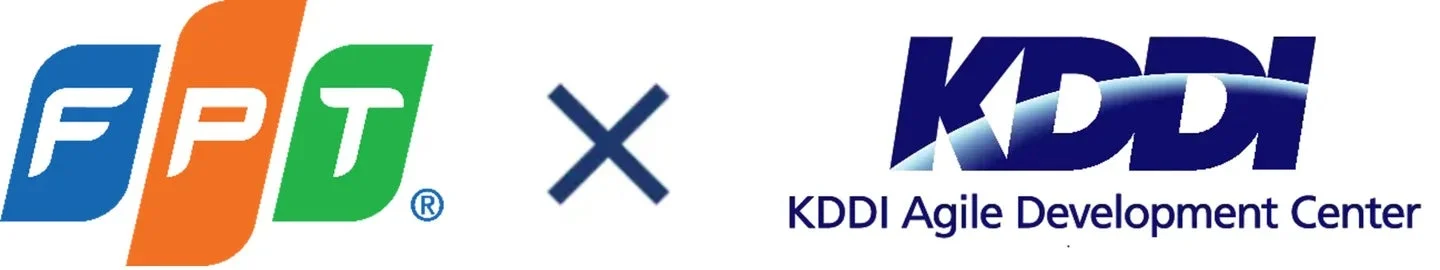 FPTとKDDIの提携ロゴ