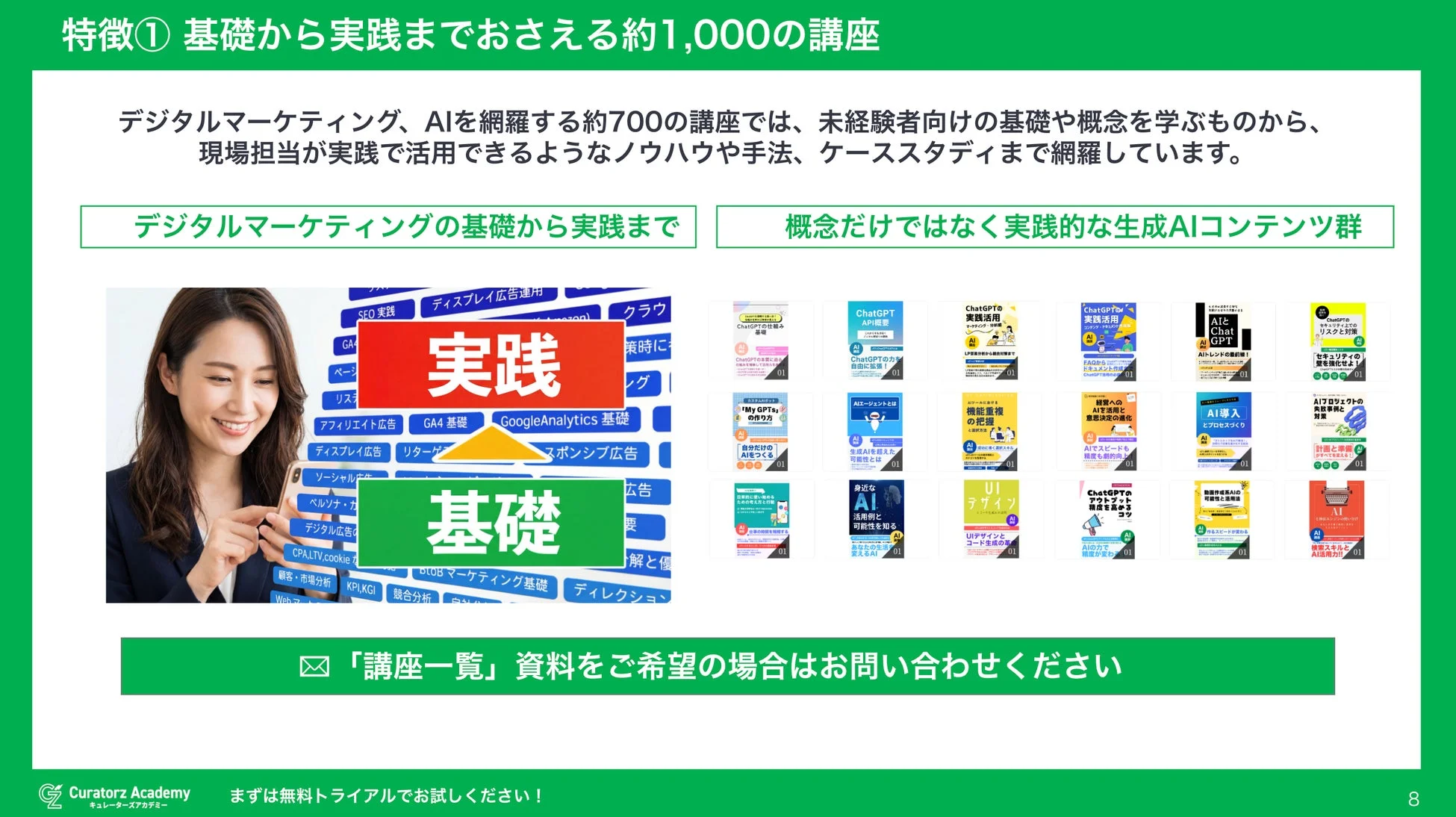 AI×業務カリキュラムの例